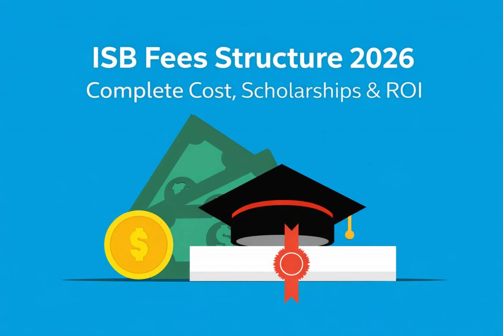 ISB Fees Structure 2026 showing MBA cost, scholarships and ROI
