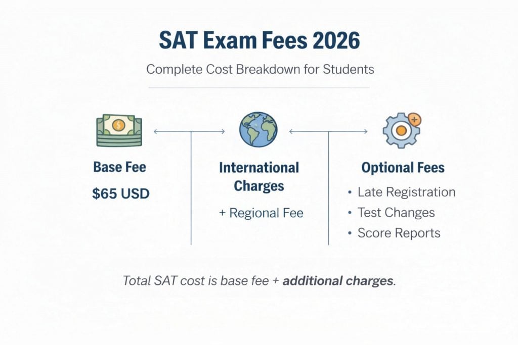 sat exam fees 2026 cost breakdown