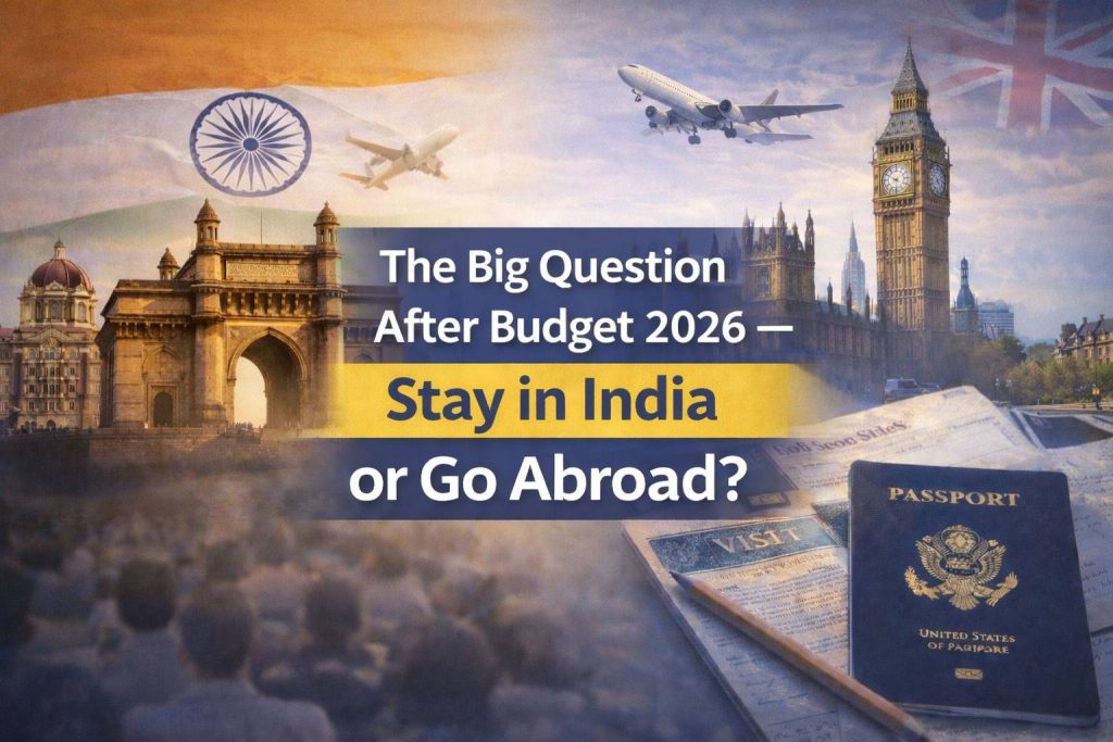 Introduction: The Big Question After Budget 2026 — Stay in India or Go Abroad?